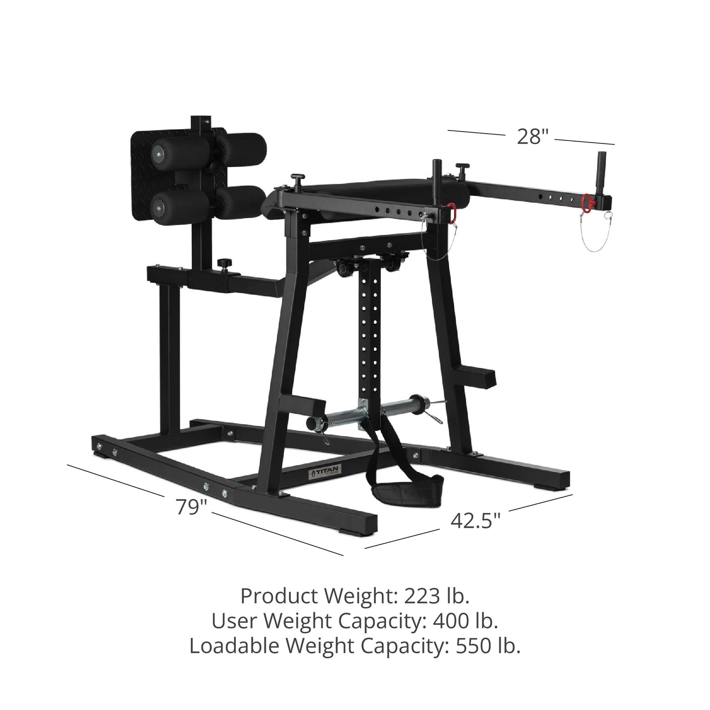 Titan fitness Glute & Hamstring H-PND Combo - 400857
