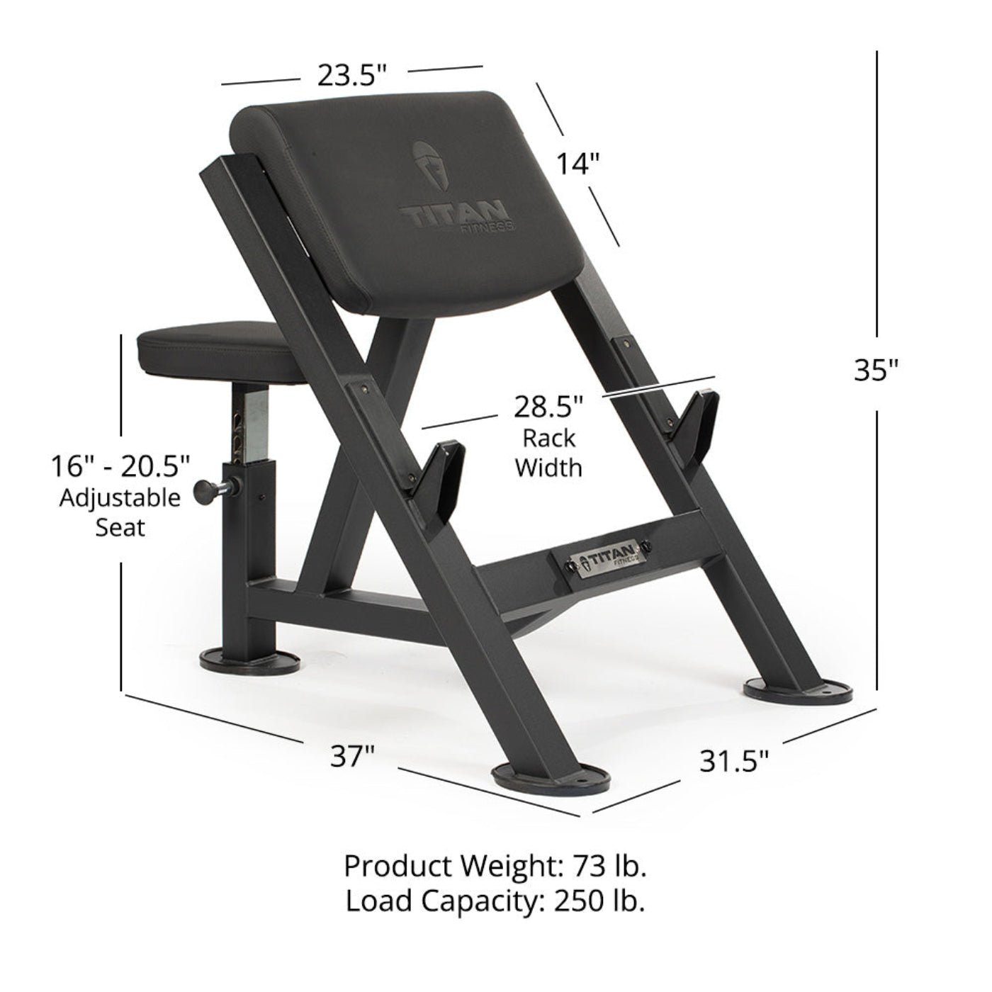 Titan fitness Preacher Curl Bench - 401827