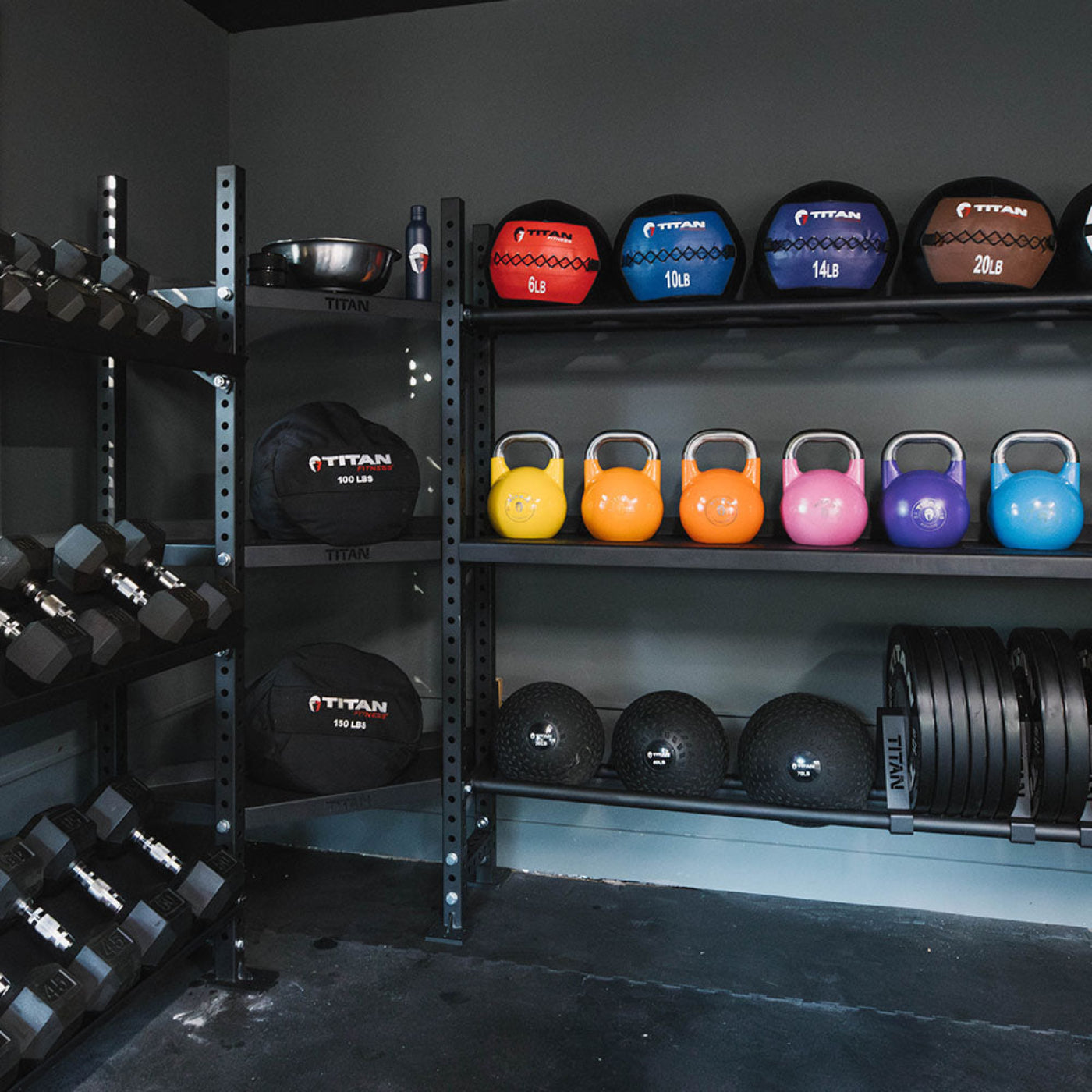 Titan fitness Elite Series Mass Storage System with Adjustable Shelves - 401938