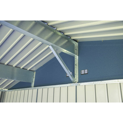 Arrow | Elite Steel Storage Shed, 8x6 ft. Blue Grey EG86BG