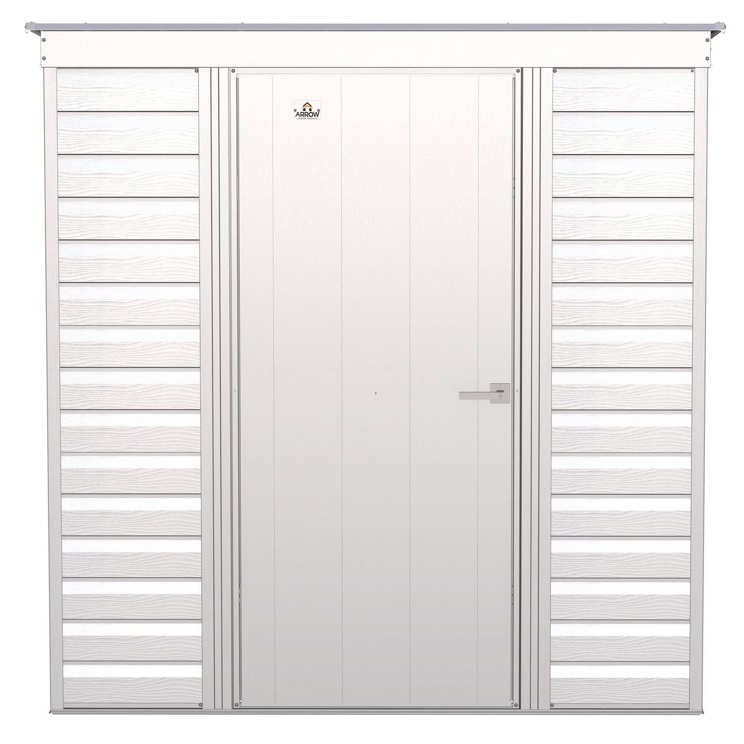 Arrow | Select Pent Roof Steel Storage Shed, 6x4 ft., Flute Grey SCP64FG