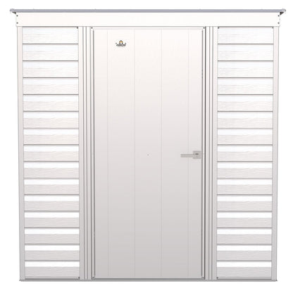 Arrow | Select Pent Roof Steel Storage Shed, 6x4 ft., Flute Grey SCP64FG