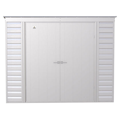 Arrow | Select Pent Roof Steel Storage Shed, 8x4 ft., Flute Grey SCP84FG