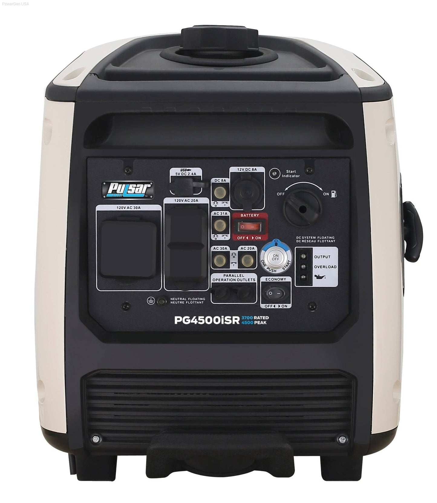 Pulsar PG4500iSR Inverter 4500W Generator, RATED 3700W Gas Generators PowerGen USA - PG4500iSR